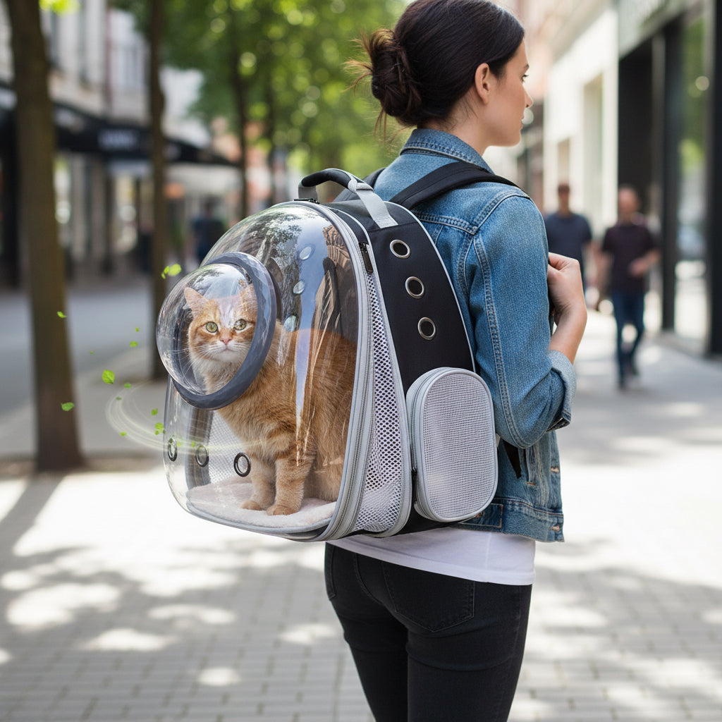 Ease-In Cat Carrier — Space Capsule Backpack