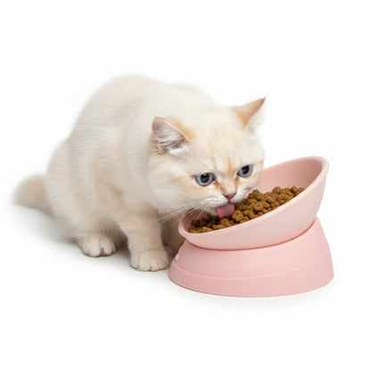The Silent struggle bowl- Adjustable comfort bowl for flat faced cats