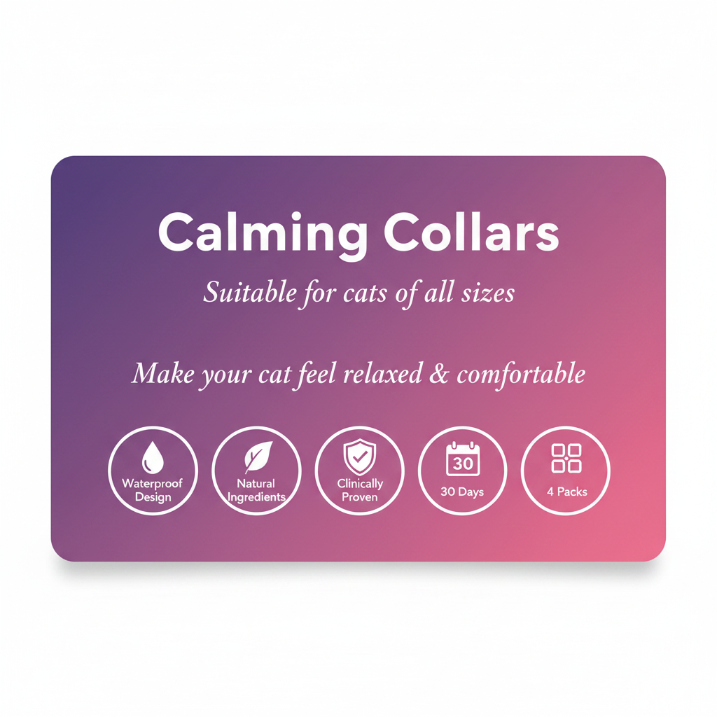 Bloom Calming Collar for Cats — 4 Pack