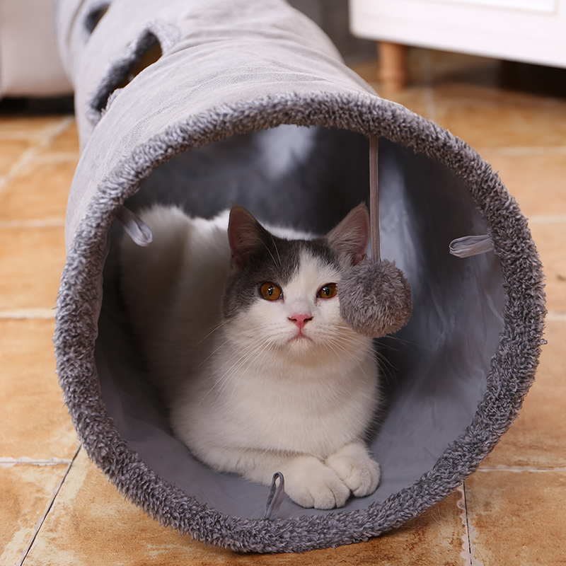 Guilt-Free Cat Tunnel — Long Play Tunnel for Bored, Home-Alone Cats